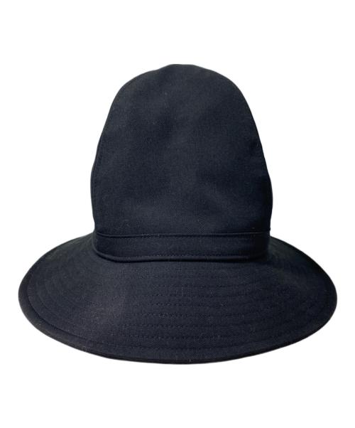 Yohji Yamamoto pour homme（ヨウジヤマモト プールオム）Yohji Yamamoto pour homme (ヨウジヤマモト プールオム) 20AW Wrinkled Gabardine Fedora hat ブラック サイズ:2の古着・服飾アイテム
