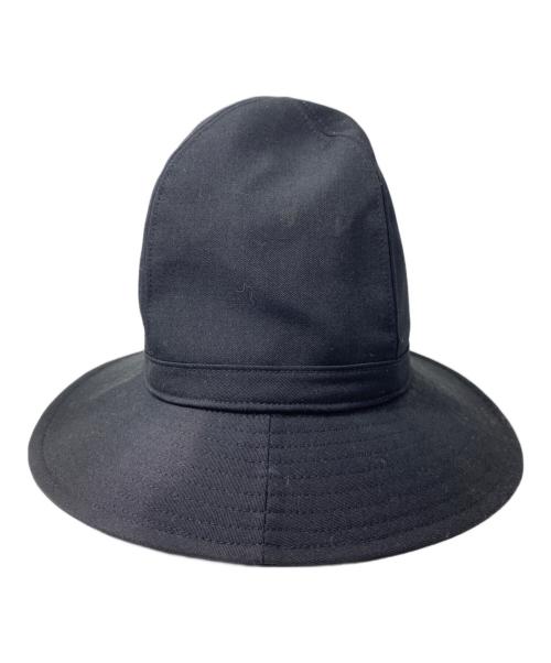Yohji Yamamoto pour homme（ヨウジヤマモト プールオム）Yohji Yamamoto pour homme (ヨウジヤマモト プールオム) 20AW Wrinkled Gabardine Fedora hat ブラック サイズ:2の古着・服飾アイテム
