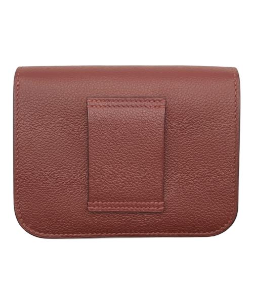 HERMES（エルメス）HERMES (エルメス) コンスタンススリム/コンパクトウォレット/シルバー金具/B刻印：2023年製 ルージュアッシュ サイズ:スリム 未使用品の古着・服飾アイテム