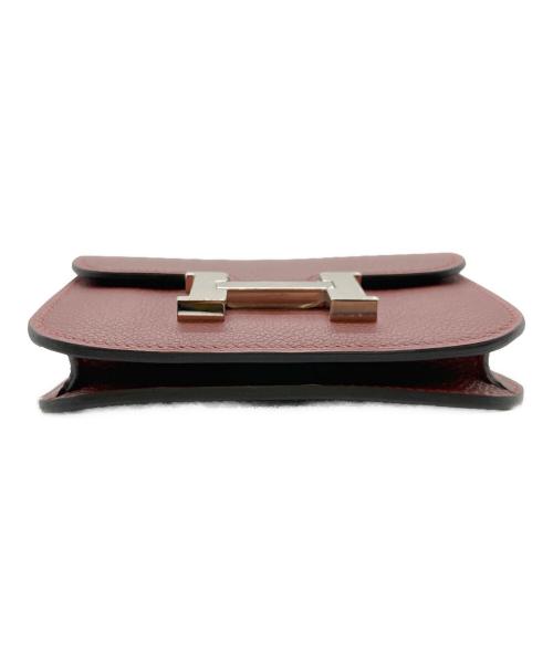 HERMES（エルメス）HERMES (エルメス) コンスタンススリム/コンパクトウォレット/シルバー金具/B刻印：2023年製 ルージュアッシュ サイズ:スリム 未使用品の古着・服飾アイテム