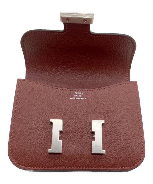 HERMES（エルメス）HERMES (エルメス) コンスタンススリム/コンパクトウォレット/シルバー金具/B刻印：2023年製 ルージュアッシュ サイズ:スリム 未使用品の古着・服飾アイテム