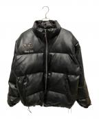 THUG CLUBサグ クラブ）の古着「胸ロゴダウンジャケット」｜ブラック