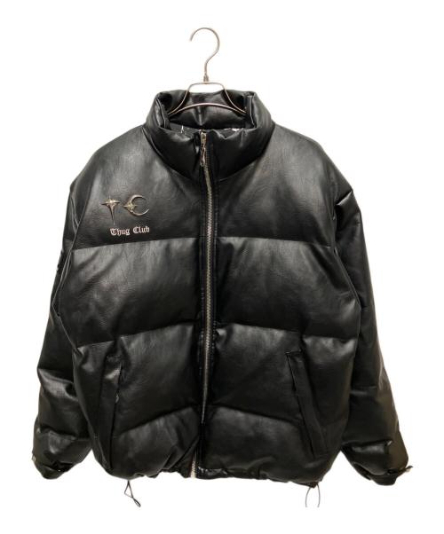 THUG CLUB（サグ クラブ）THUG CLUB (サグ クラブ) 胸ロゴダウンジャケット ブラック サイズ:3の古着・服飾アイテム