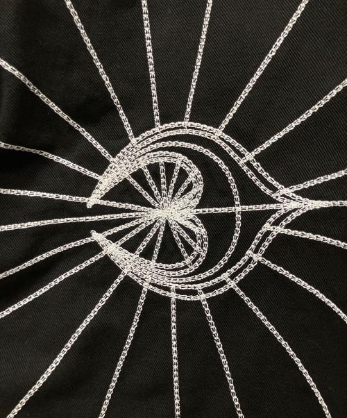 THUG CLUB（サグ クラブ）THUG CLUB (サグ クラブ) TC RISE DENIM EMD PANT ライズデニムパンツ ブラック サイズ:3の古着・服飾アイテム