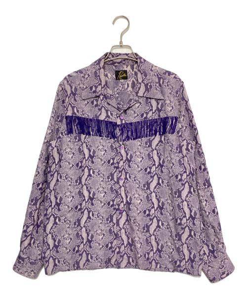 Needles（ニードルズ）Needles (ニードルズ) FRINGE ONE-UP SHIRT パープル サイズ:XSの古着・服飾アイテム