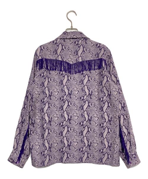 Needles（ニードルズ）Needles (ニードルズ) FRINGE ONE-UP SHIRT パープル サイズ:XSの古着・服飾アイテム