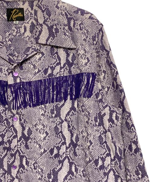 Needles（ニードルズ）Needles (ニードルズ) FRINGE ONE-UP SHIRT パープル サイズ:XSの古着・服飾アイテム