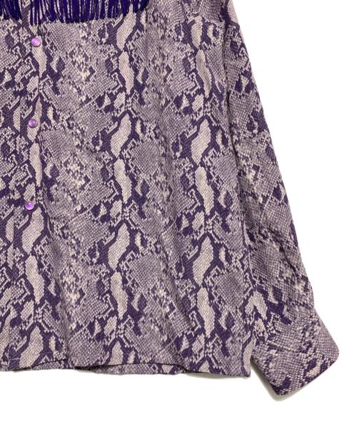 Needles（ニードルズ）Needles (ニードルズ) FRINGE ONE-UP SHIRT パープル サイズ:XSの古着・服飾アイテム