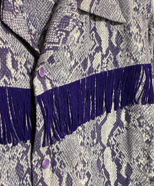 Needles（ニードルズ）Needles (ニードルズ) FRINGE ONE-UP SHIRT パープル サイズ:XSの古着・服飾アイテム