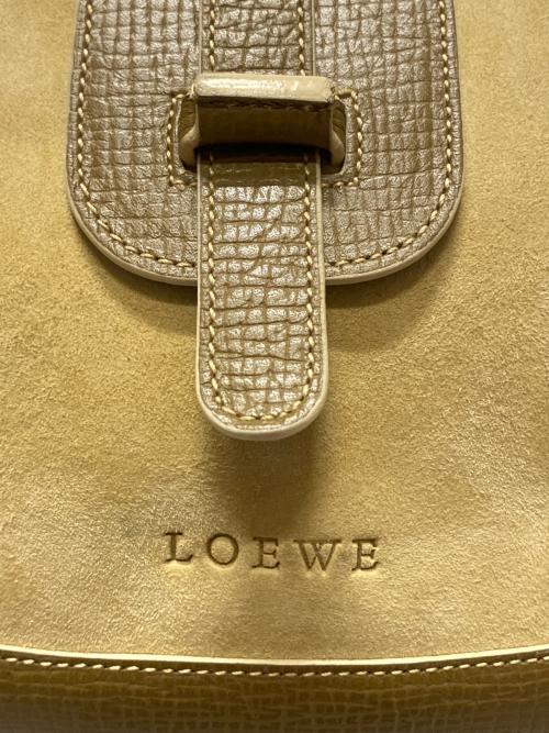 LOEWE（ロエベ）LOEWE (ロエベ) スエードワンショルダーバッグ ベージュの古着・服飾アイテム