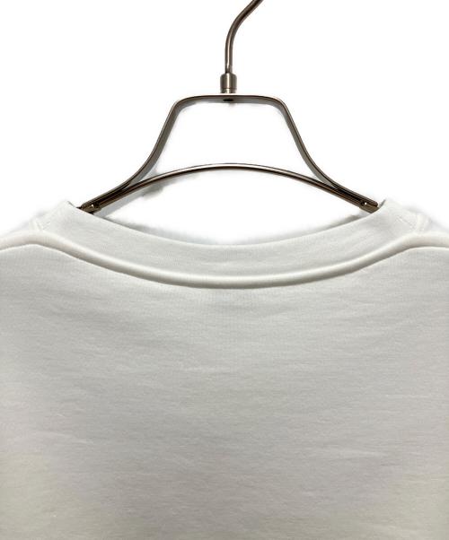 LOEWE（ロエベ）LOEWE (ロエベ) トラペーズ トップス/ 刺繍入りコットン混ジャージー Tシャツ ホワイト サイズ:Sの古着・服飾アイテム