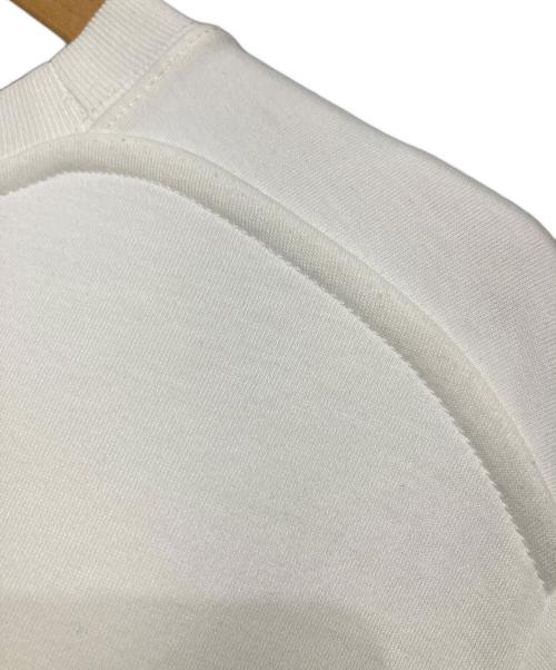 LOEWE（ロエベ）LOEWE (ロエベ) トラペーズ トップス/ 刺繍入りコットン混ジャージー Tシャツ ホワイト サイズ:Sの古着・服飾アイテム