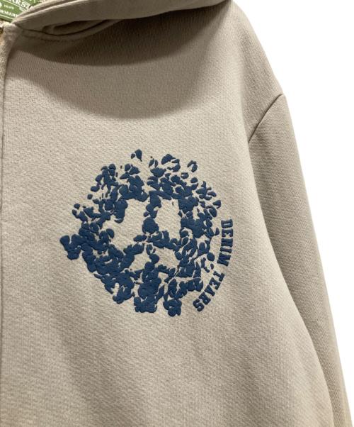 Denim Tears（デニムティアーズ）Denim Tears (デニムティアーズ) ピースリーフジップアップフーディー/コットンリースロゴパーカー グレー サイズ:Ｌの古着・服飾アイテム
