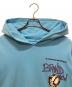 中古・古着 CHROME HEARTS (クロムハーツ) クロムハーツ×MATTY BOY BRAIN NEW HOODIE マッティボーイ ブレインニュープリントフーディー ブルー サイズ:L：150000円
