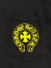 中古・古着 CHROME HEARTS (クロムハーツ) ヴァーティカルロゴTシャツ ブラック×イエロー サイズ:XL：60000円