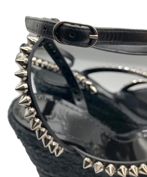 Christian Louboutin（クリスチャン・ルブタン）Christian Louboutin (クリスチャン・ルブタン) Mafaldina Zeppaサンダル ブラック サイズ:36の古着・服飾アイテム