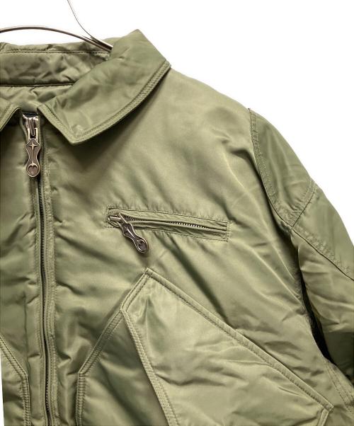 THUG CLUB（サグ クラブ）THUG CLUB (サグ クラブ) 24AW ギャザーアームブルゾン カーキ サイズ:34の古着・服飾アイテム