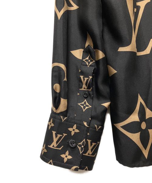 LOUIS VUITTON（ルイ ヴィトン）LOUIS VUITTON (ルイ ヴィトン) ミックスモノグラム マスキュリンシャツ ブラック サイズ:38の古着・服飾アイテム