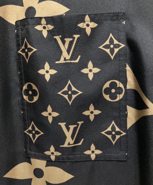 LOUIS VUITTON（ルイ ヴィトン）LOUIS VUITTON (ルイ ヴィトン) ミックスモノグラム マスキュリンシャツ ブラック サイズ:38の古着・服飾アイテム