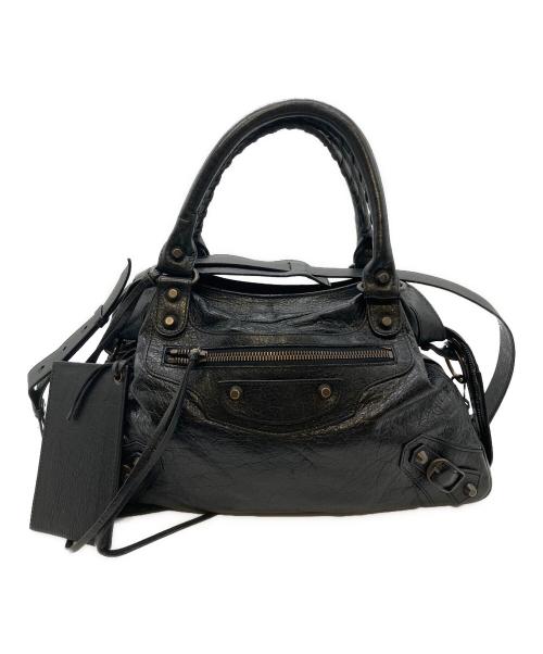 BALENCIAGA（バレンシアガ）BALENCIAGA (バレンシアガ) ザ・タウンレザー2WAYバッグ ブラックの古着・服飾アイテム