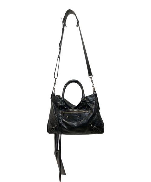 BALENCIAGA（バレンシアガ）BALENCIAGA (バレンシアガ) ザ・タウンレザー2WAYバッグ ブラックの古着・服飾アイテム