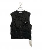 STONE ISLANDストーンアイランド）の古着「GARMENT DYED VEST/ガーメントダイ ロゴ刺繍Vネックベスト」｜ブラック