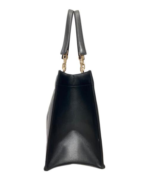 Christian Dior（クリスチャン ディオール）Christian Dior (クリスチャン ディオール) Tote Bag Essential Archi Cannageアーキカナージュチェーントートバッグ ブラック サイズ:ミディアムの古着・服飾アイテム