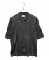 HERMES（エルメス）の古着「ステッチニット半袖シャツ」｜ブラック