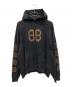 BALENCIAGA（バレンシアガ）の古着「23AW BBロゴデストロイプルオーバーパーカー」｜ブラック
