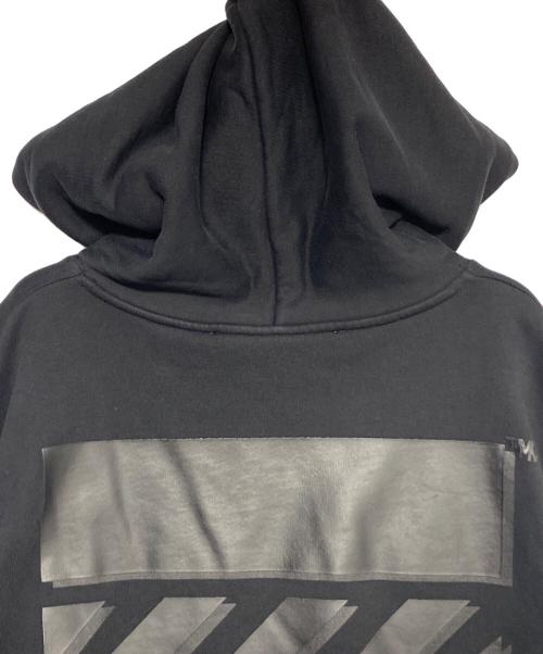 OFFWHITE（オフホワイト）OFFWHITE (オフホワイト) バイアスプリントパーカー ブラック サイズ:Lの古着・服飾アイテム