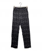 CASABLANCAカサブランカ）の古着「Silk Ping Pong Monogram Pajama Pant」｜グレー