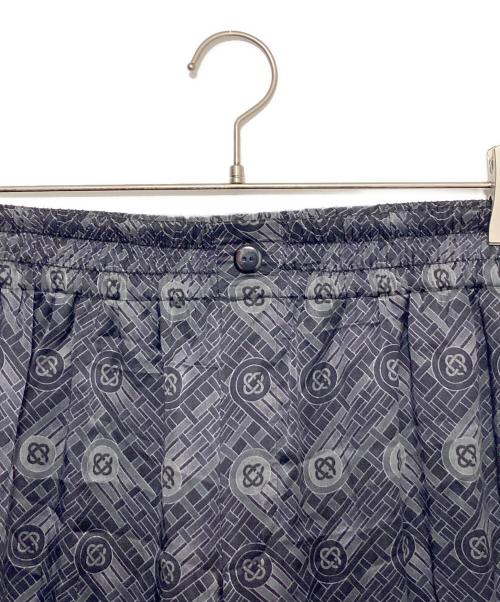 CASABLANCA（カサブランカ）CASABLANCA (カサブランカ) Silk Ping Pong Monogram Pajama Pant グレー サイズ:Sの古着・服飾アイテム