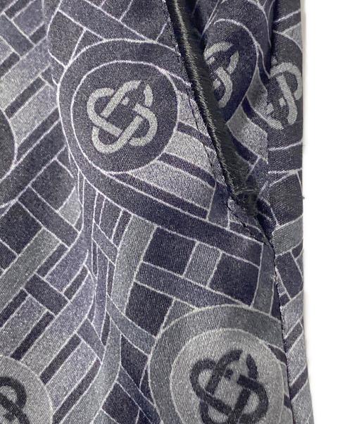 CASABLANCA（カサブランカ）CASABLANCA (カサブランカ) Silk Ping Pong Monogram Pajama Pant グレー サイズ:Sの古着・服飾アイテム