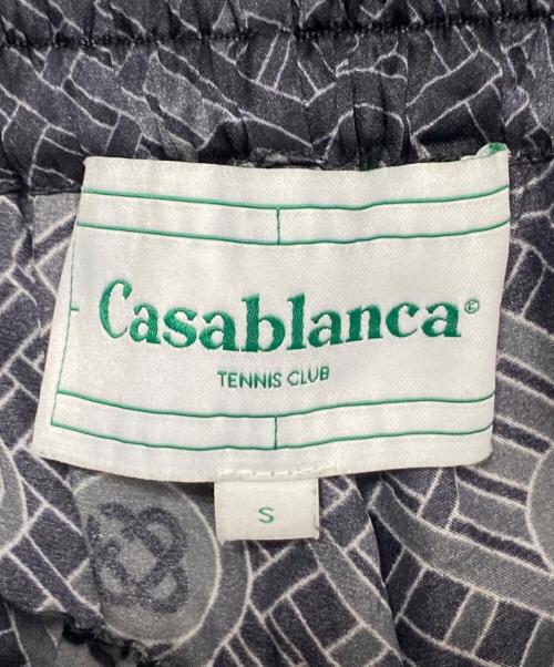 CASABLANCA（カサブランカ）CASABLANCA (カサブランカ) Silk Ping Pong Monogram Pajama Pant グレー サイズ:Sの古着・服飾アイテム
