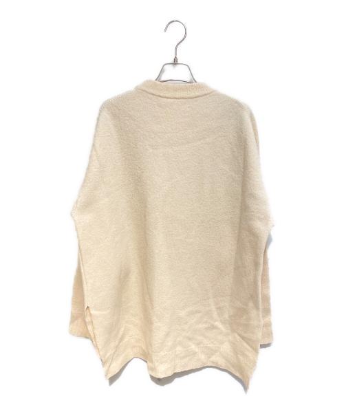 JIL SANDER（ジルサンダー）JIL SANDER (ジルサンダー) サイドスリットオーバーニット アイボリー サイズ:46の古着・服飾アイテム