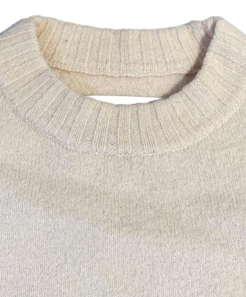 JIL SANDER（ジルサンダー）JIL SANDER (ジルサンダー) サイドスリットオーバーニット アイボリー サイズ:46の古着・服飾アイテム