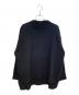 JIL SANDER（ジルサンダー）の古着「サイドスリットオーバーニット」｜ブラック