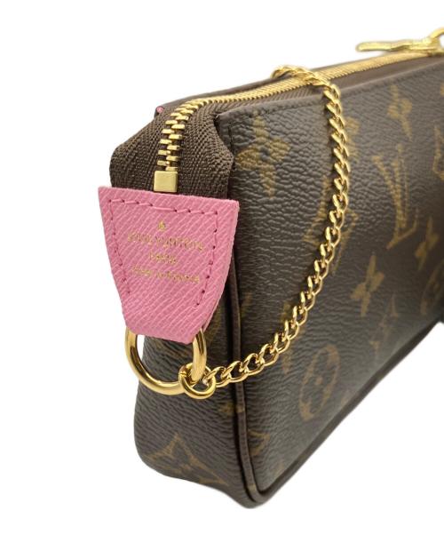 LOUIS VUITTON（ルイ ヴィトン）LOUIS VUITTON (ルイ ヴィトン) Mini Pochette Accessoires/Pre Owned ミニ・ポシェット・アクセソワール ヴィヴィエンヌ ブラウンの古着・服飾アイテム