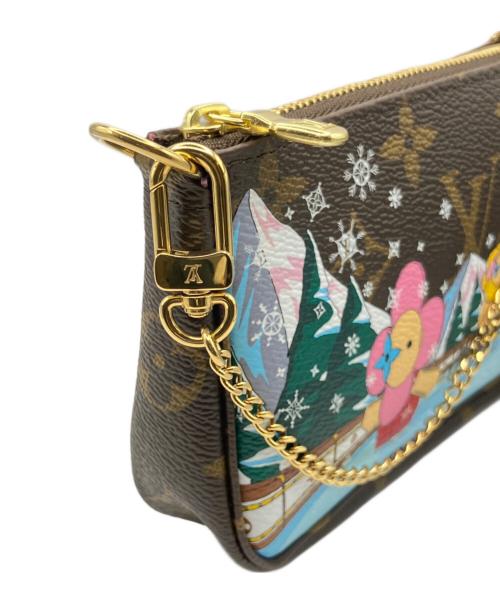 LOUIS VUITTON（ルイ ヴィトン）LOUIS VUITTON (ルイ ヴィトン) Mini Pochette Accessoires/Pre Owned ミニ・ポシェット・アクセソワール ヴィヴィエンヌ ブラウンの古着・服飾アイテム
