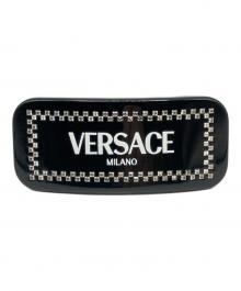 VERSACE（ヴェルサーチェ）の古着「Crystal hair clip/クリスタルヘアクリップ/ロゴバレッタ」｜ブラック
