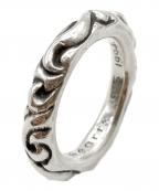 CHROME HEARTSクロムハーツ）の古着「SCROLL BAND RING/スクロールバンドリング/SCRL BAND」｜シルバー