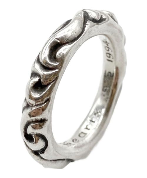 CHROME HEARTS（クロムハーツ）CHROME HEARTS (クロムハーツ) SCROLL BAND RING/スクロールバンドリング/SCRL BAND シルバー サイズ:15号の古着・服飾アイテム