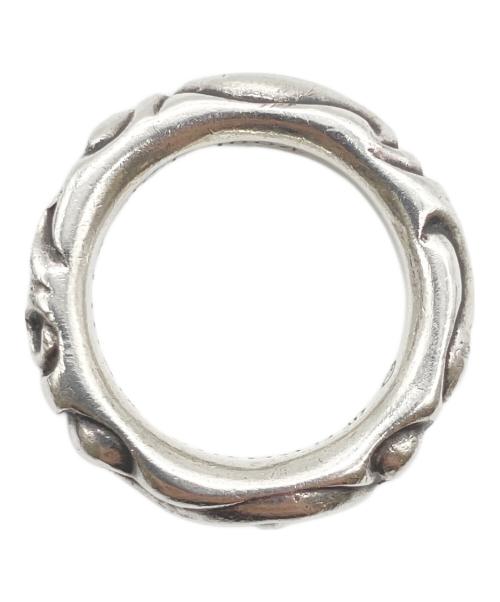 CHROME HEARTS（クロムハーツ）CHROME HEARTS (クロムハーツ) SCROLL BAND RING/スクロールバンドリング/SCRL BAND シルバー サイズ:15号の古着・服飾アイテム