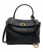 BALENCIAGAバレンシアガ）の古着「RODEO TOP HANDLE MINI/ロデオ レザー2WAYミニハンドバッグ」｜ブラック