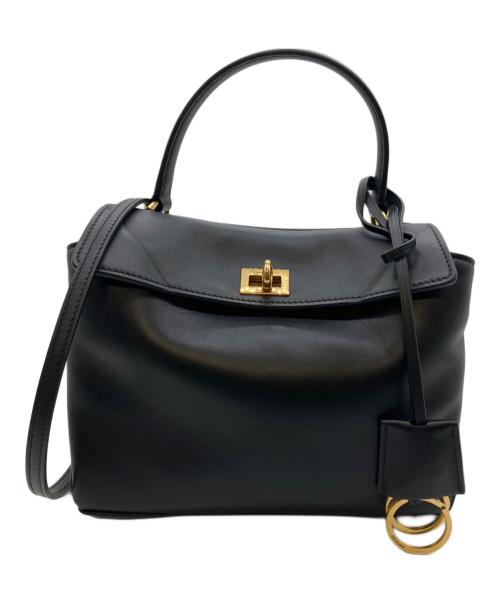 BALENCIAGA（バレンシアガ）BALENCIAGA (バレンシアガ) RODEO TOP HANDLE MINI/ロデオ レザー2WAYミニハンドバッグ ブラック サイズ:MINI/ミニの古着・服飾アイテム