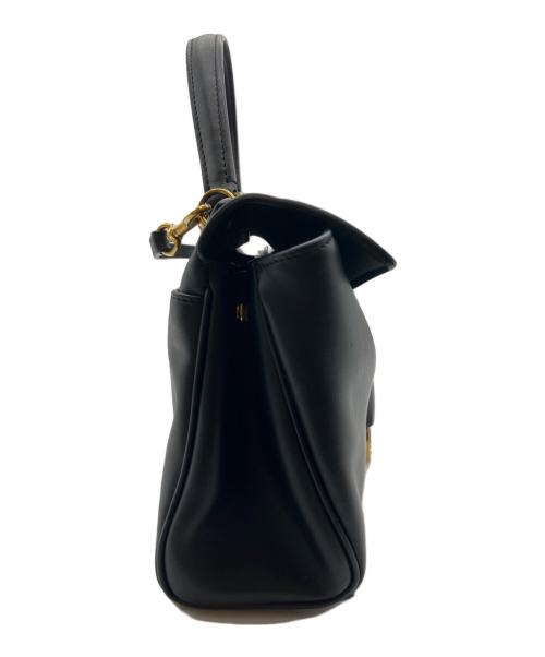 BALENCIAGA（バレンシアガ）BALENCIAGA (バレンシアガ) RODEO TOP HANDLE MINI/ロデオ レザー2WAYミニハンドバッグ ブラック サイズ:MINI/ミニの古着・服飾アイテム