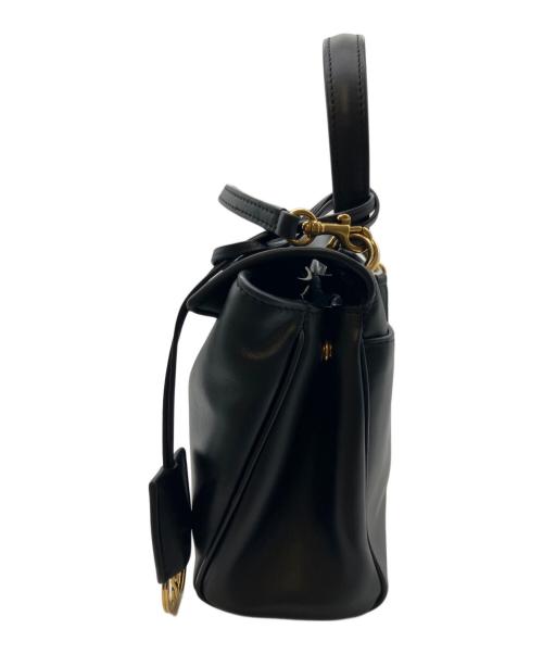 BALENCIAGA（バレンシアガ）BALENCIAGA (バレンシアガ) RODEO TOP HANDLE MINI/ロデオ レザー2WAYミニハンドバッグ ブラック サイズ:MINI/ミニの古着・服飾アイテム