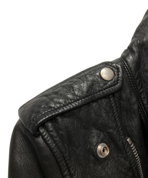 Saint Laurent Paris（サンローランパリ）Saint Laurent Paris (サンローランパリ) Blood Luster L17 Leather Jacket/ブラッドラスター装飾 ライダースレザージャケット ブラック サイズ:36の古着・服飾アイテム