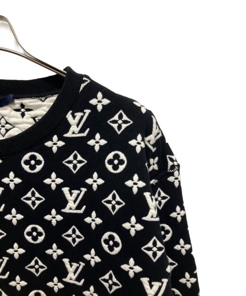 LOUIS VUITTON（ルイ ヴィトン）LOUIS VUITTON (ルイ ヴィトン) 20SS フルモノグラム ジャガード スウェット ブラック×ホワイト サイズ:XLの古着・服飾アイテム