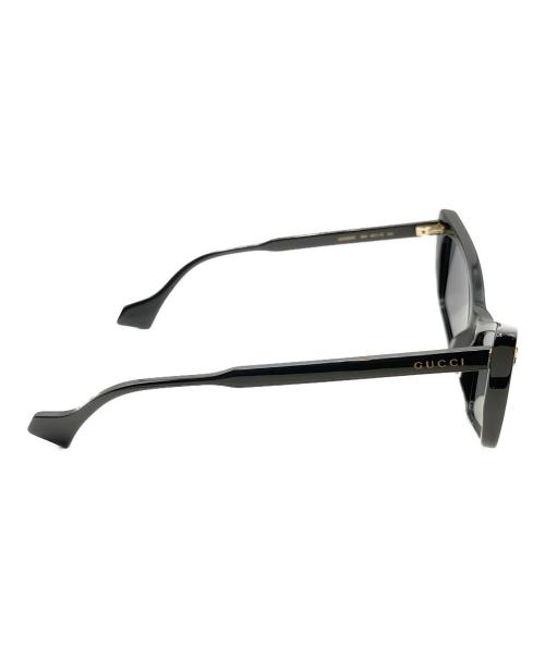 GUCCI（グッチ）GUCCI (グッチ) キャットアイサングラス ブラック サイズ:58☐15の古着・服飾アイテム